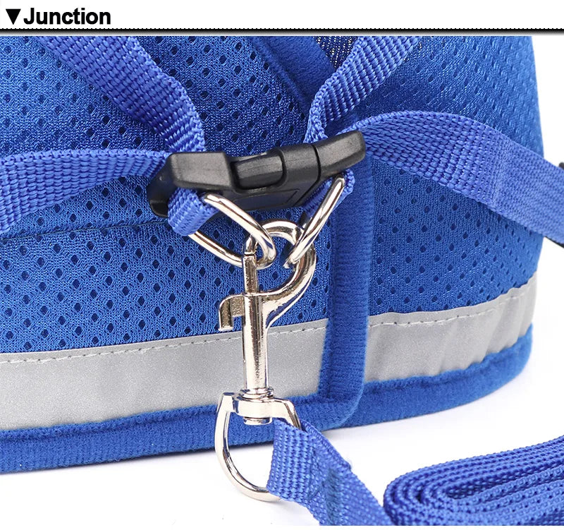 Reflective Cat Harness And Leash Set Nylon Mesh Kitten Puppy Dogs Vest Harness Leads Pet Clothes For Small Dogs Yorkies Pug