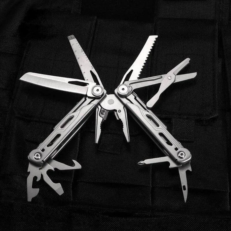 Daicamping DL10 Stainless Steel Folding Knife Emergency Plier Multitool Tool