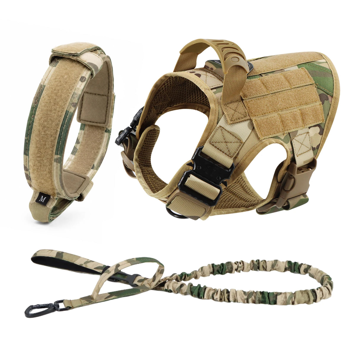 PetraVel Padded Nylon Dog Walking Harness And Leash Set