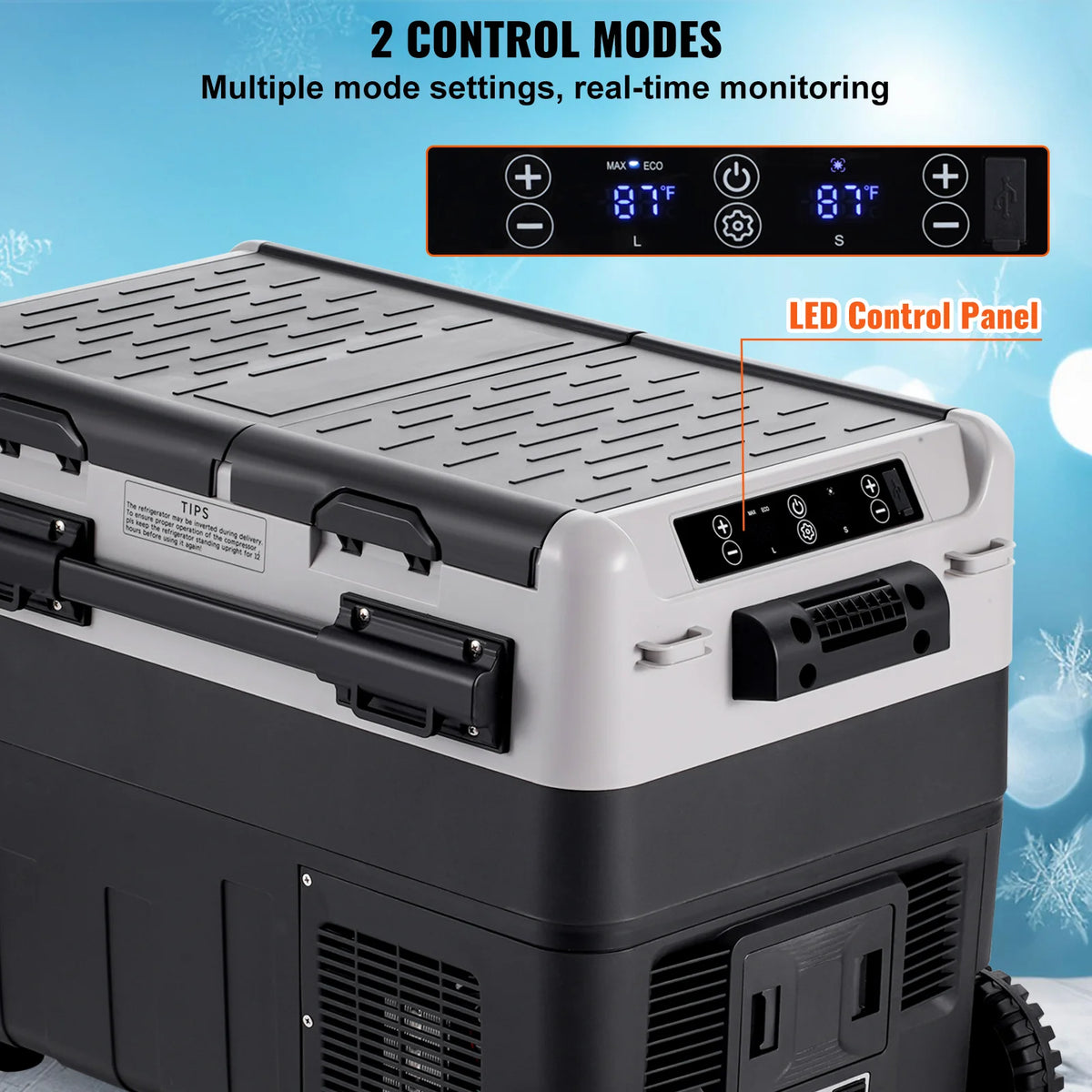 SucceBuy Dual Zone Car Refrigerator Compressor Cooler
