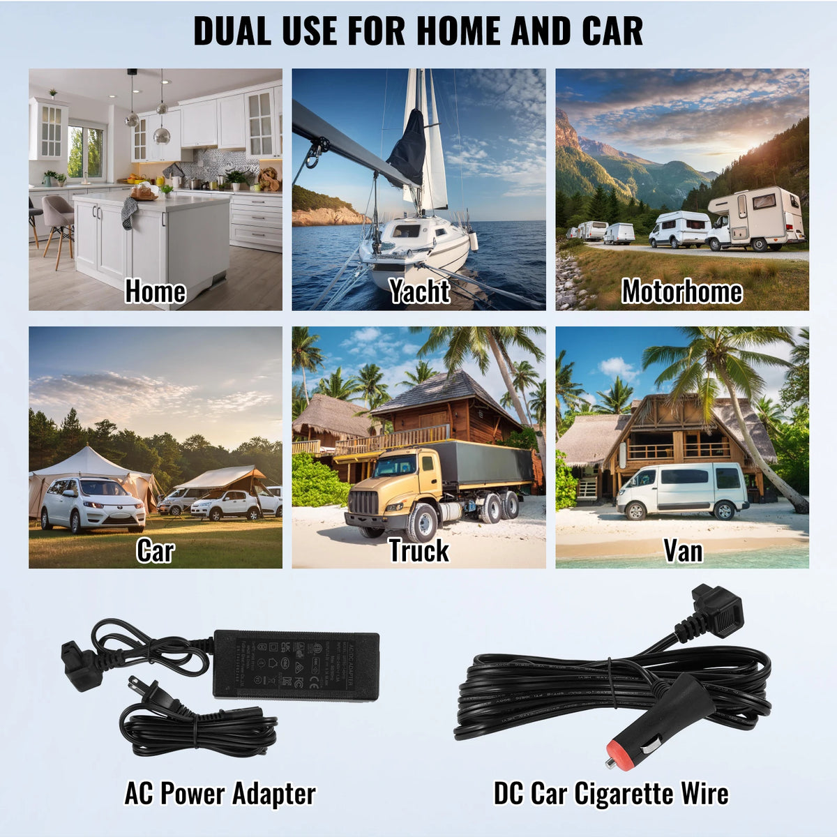 SucceBuy Dual Zone Car Refrigerator Compressor Cooler