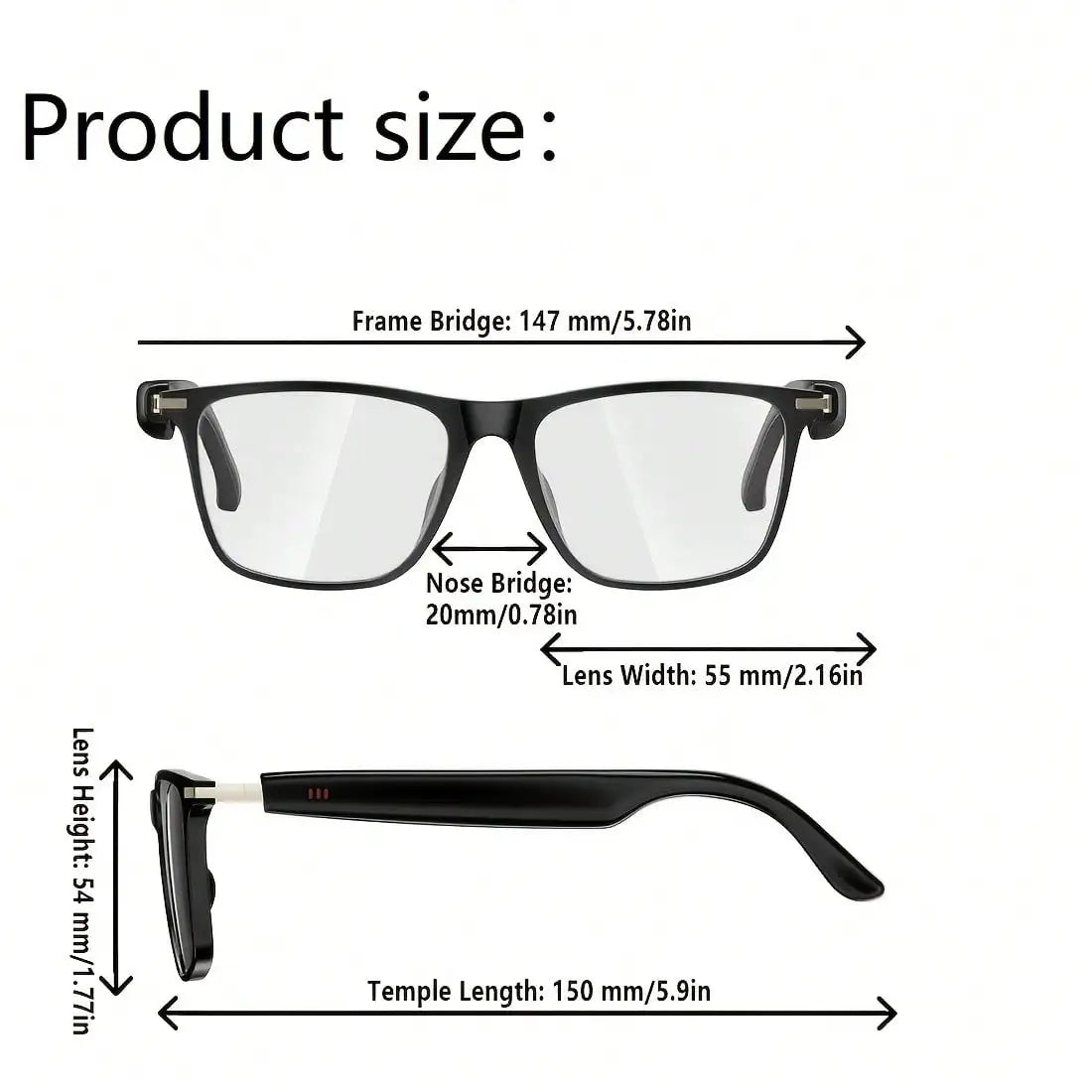 Hivisuals AI Smart Glasses With Photochromic Lenses And Bluetooth