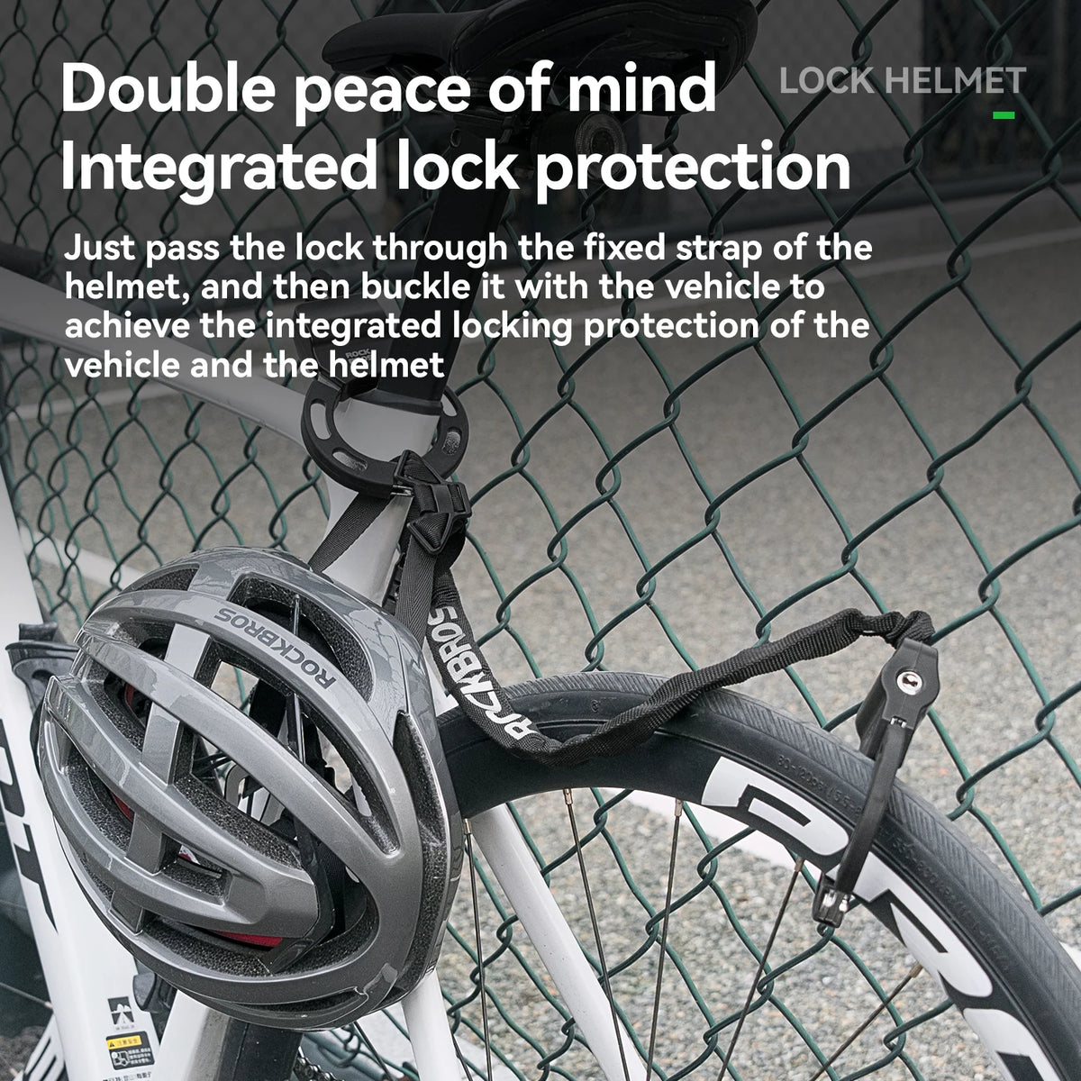 Rockbros Anti Theft Chain Lock For Bicycles And Scooters