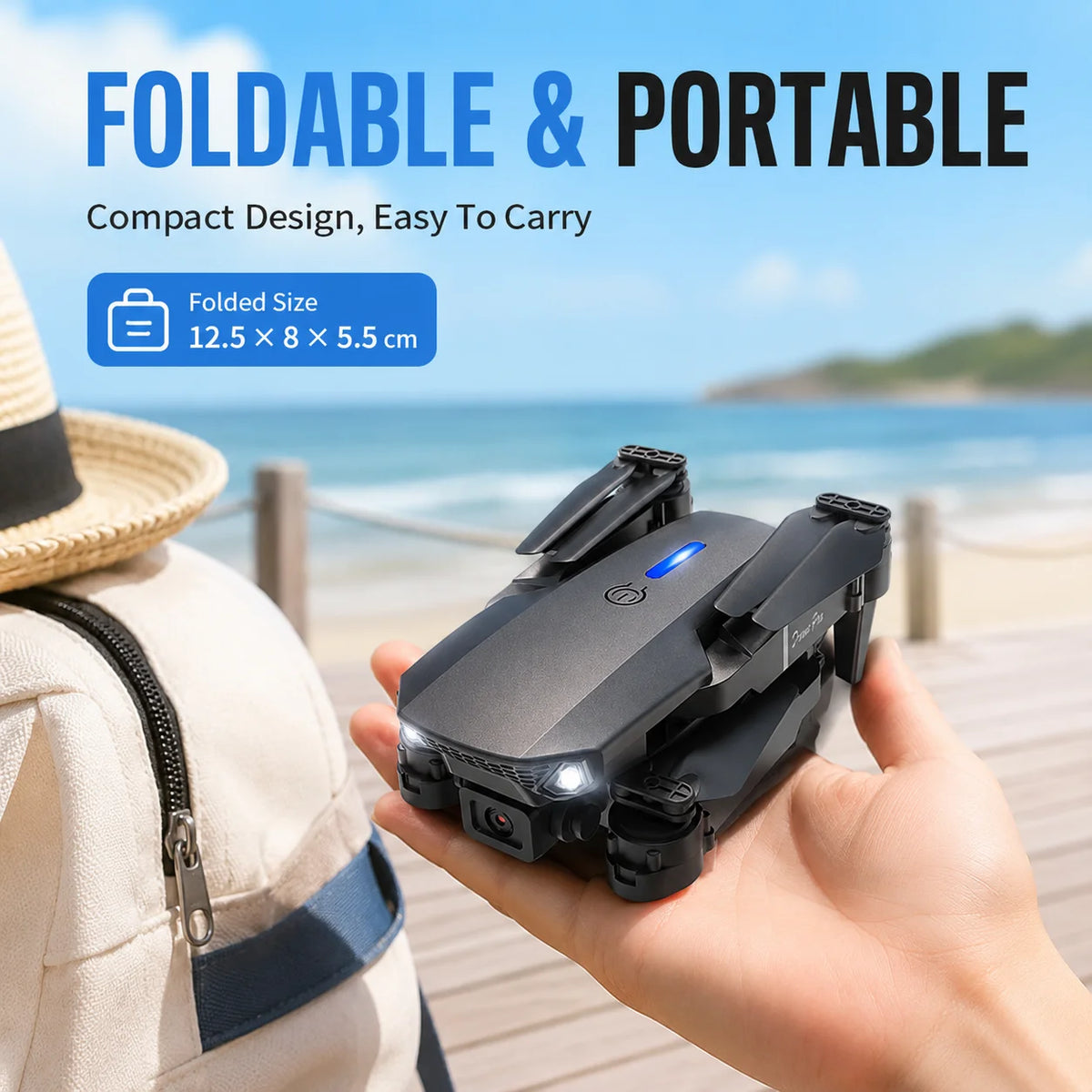 ZNLYRION E88 Pro 4K Dual Camera Foldable FPV Quadcopter Drone