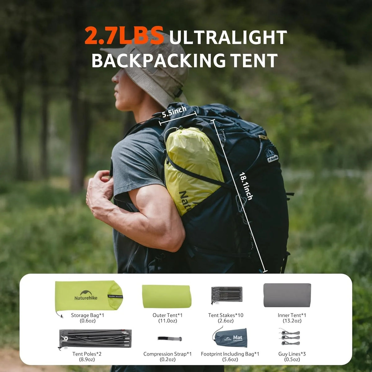 Naturehike Star Trail EXT Ultralight Double Wall Camping Tent