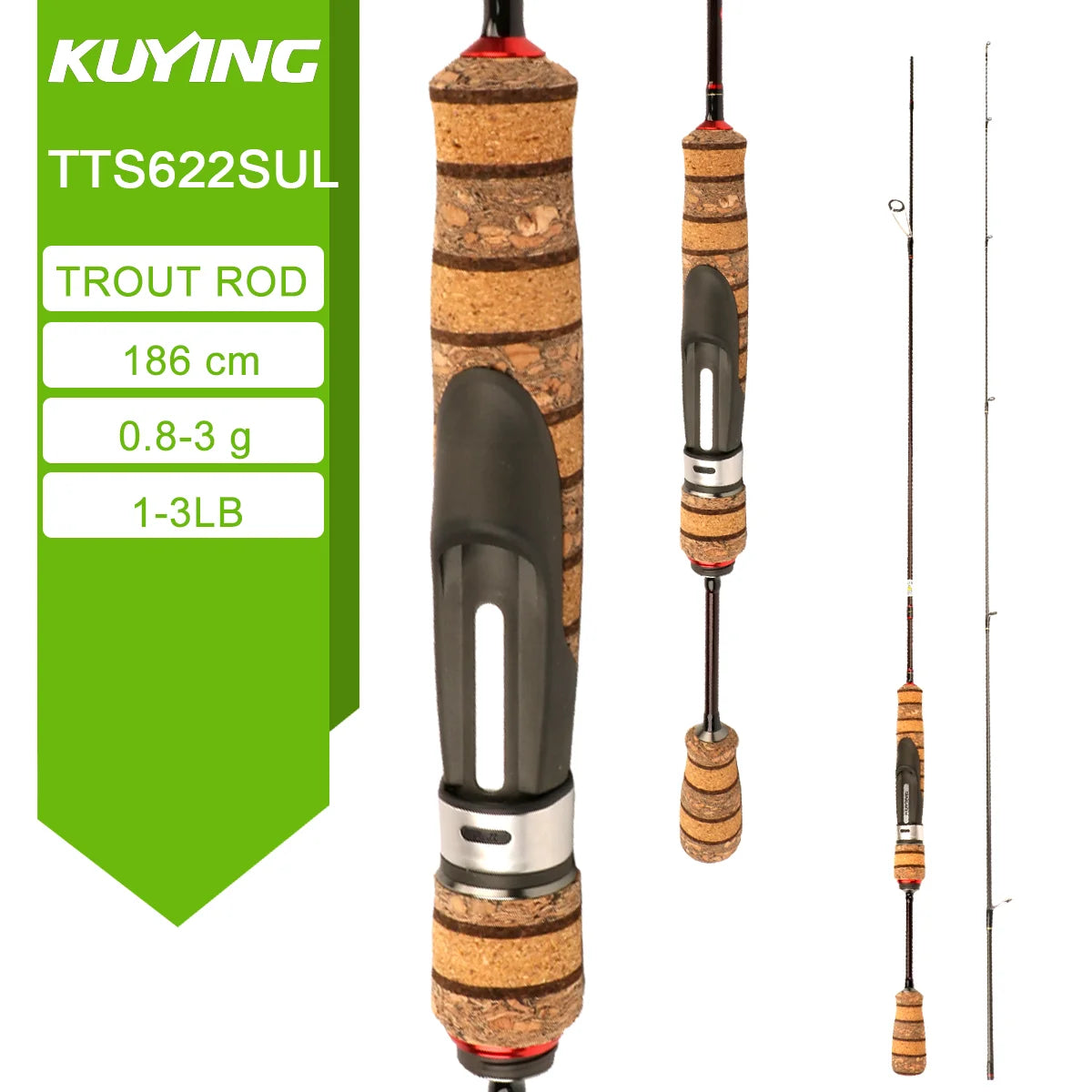 Kuying Teton Carbon Spinning Casting Lure Fishing Rod