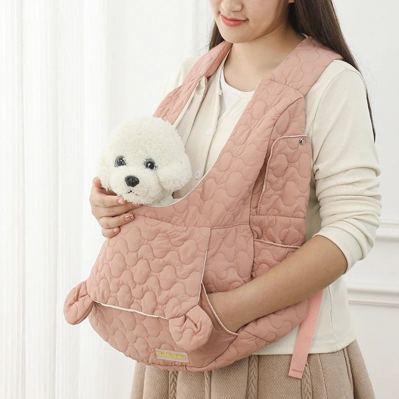 XLeiPet Embroidered Pet Backpack Carrier For Small Dogs