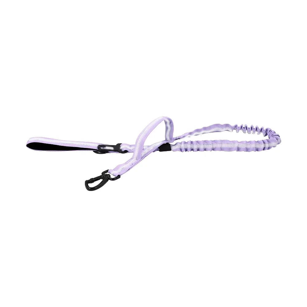 Petavel Adjustable Double Handle Nylon Dog Leash Quick Release Clip