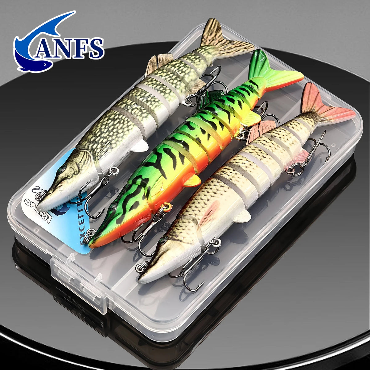 Anfs Jointed Swimbait Lure Slow Sinking Hard Bait Freshwater