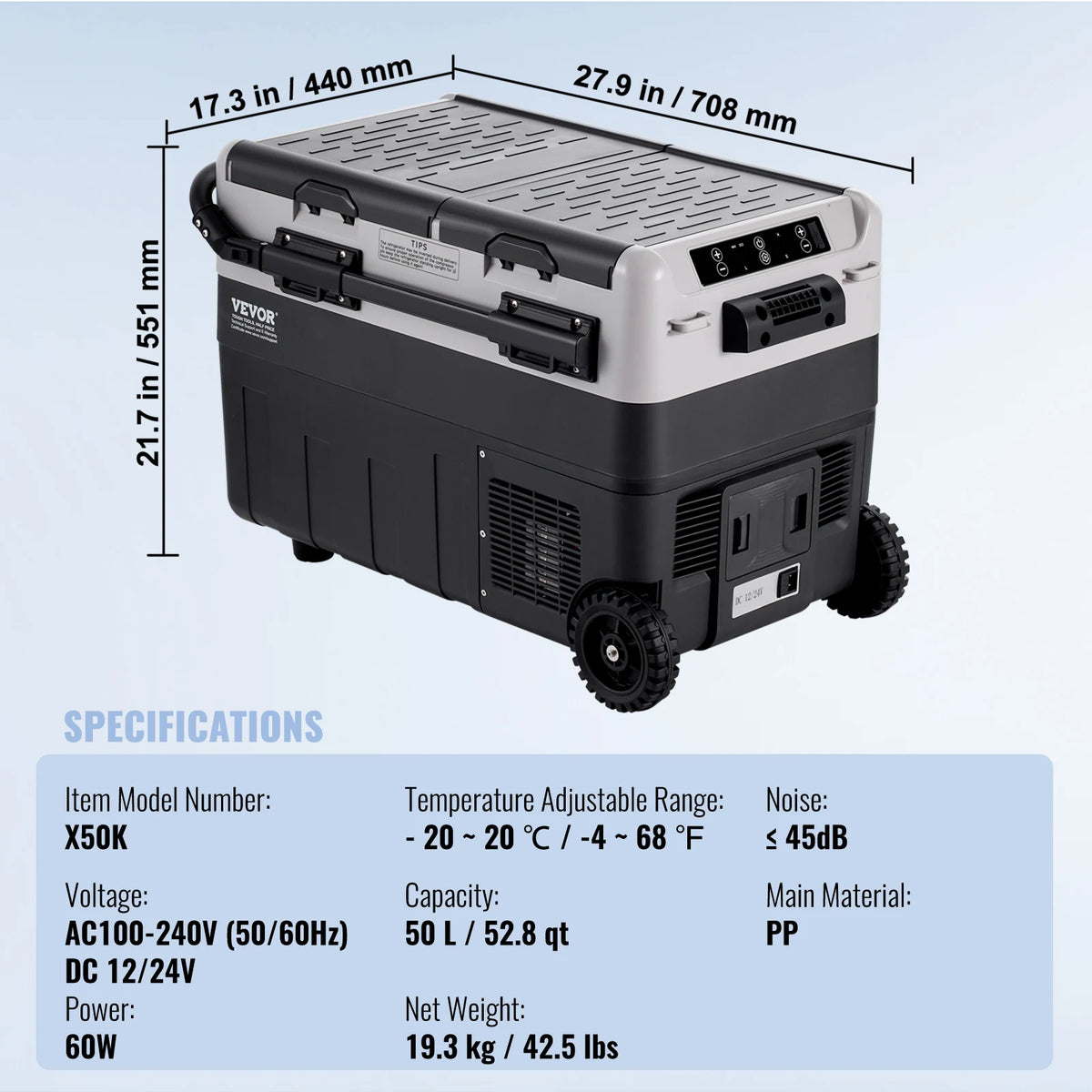 SucceBuy Dual Zone Car Refrigerator Compressor Cooler