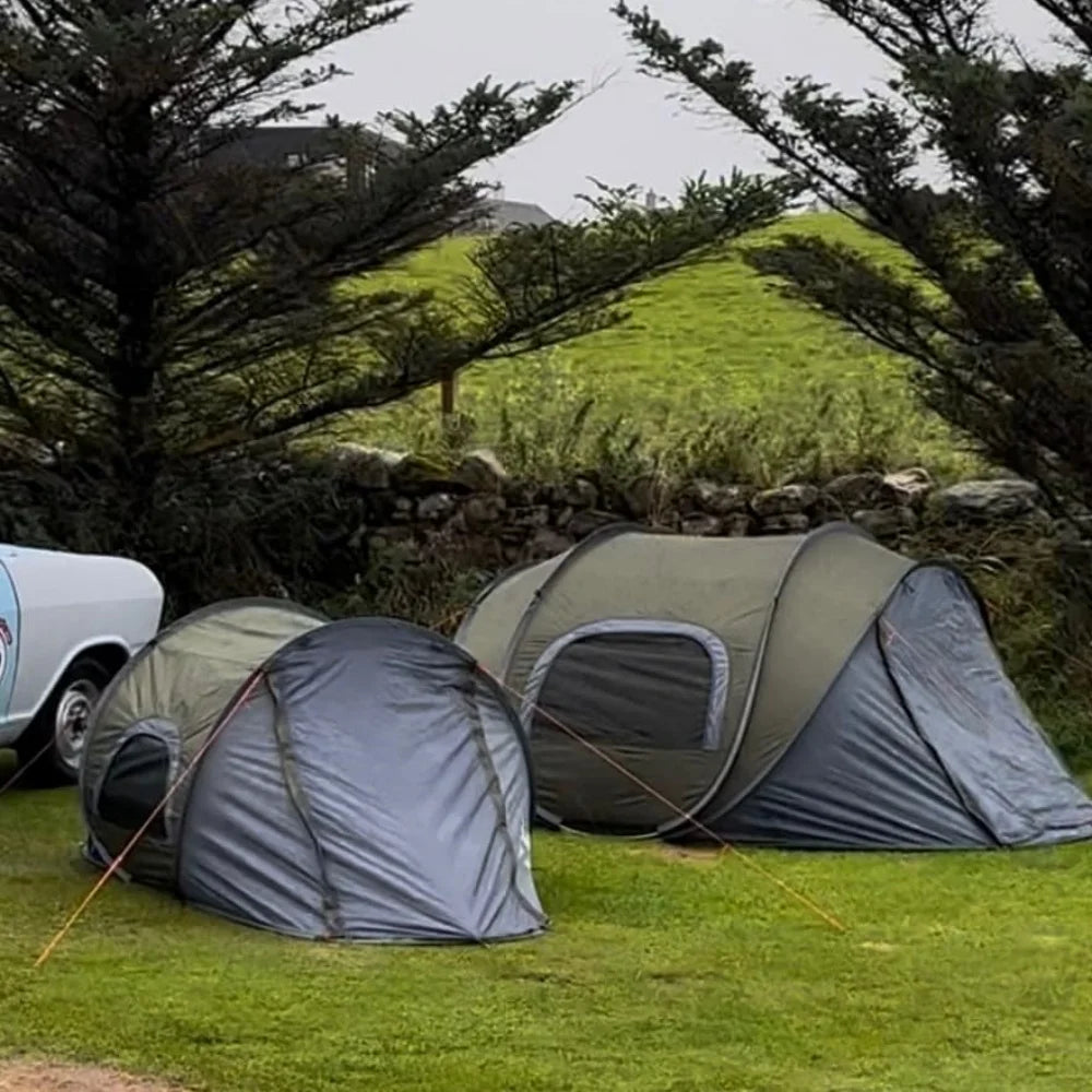 Night Cat 2 Person Quick Pop Up Waterproof Camping Tent