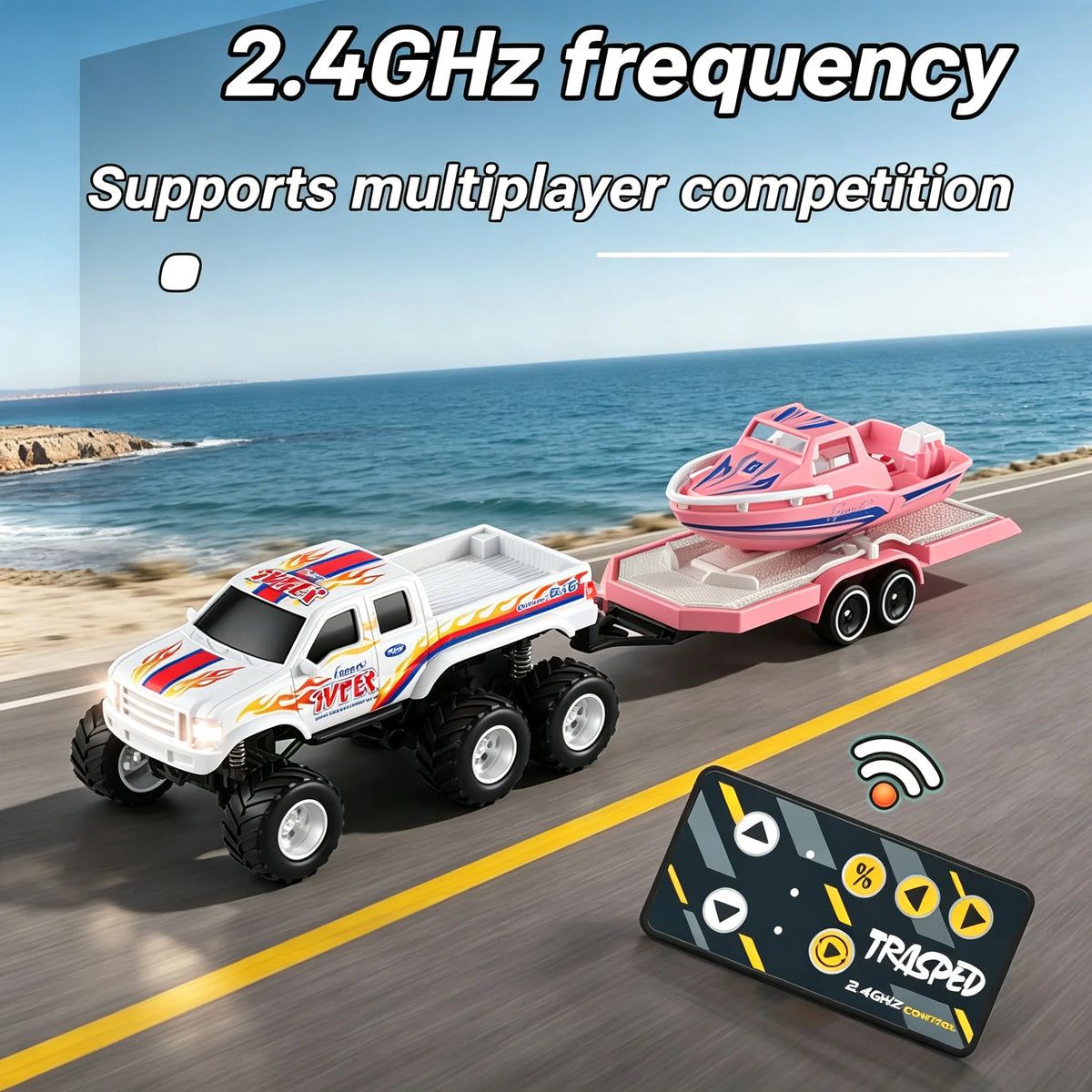 Conusea RC Alloy Offroad Pickup Truck With Built In Lights