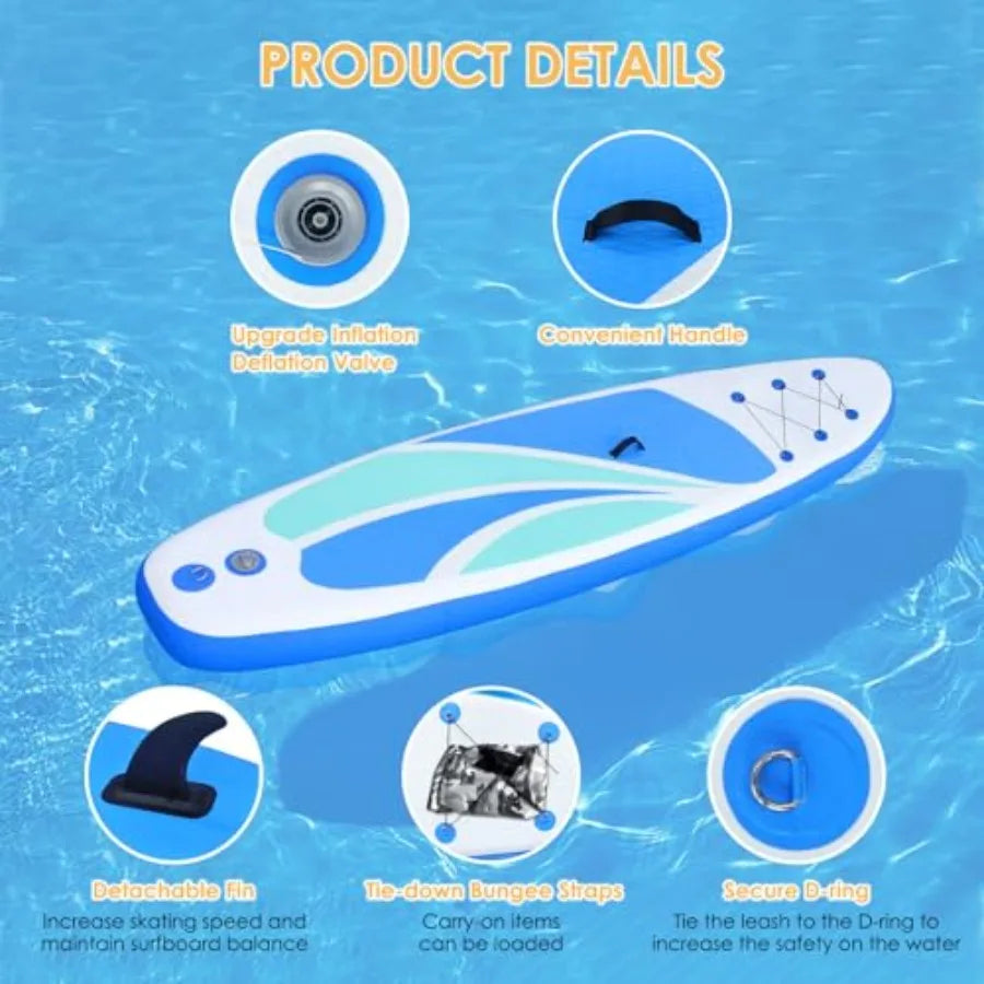 Ultra Lightweight Inflatable Stand Up Paddle Board for Adults