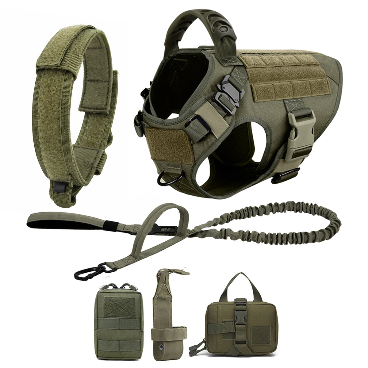 PetraVel Padded Nylon Dog Walking Harness And Leash Set