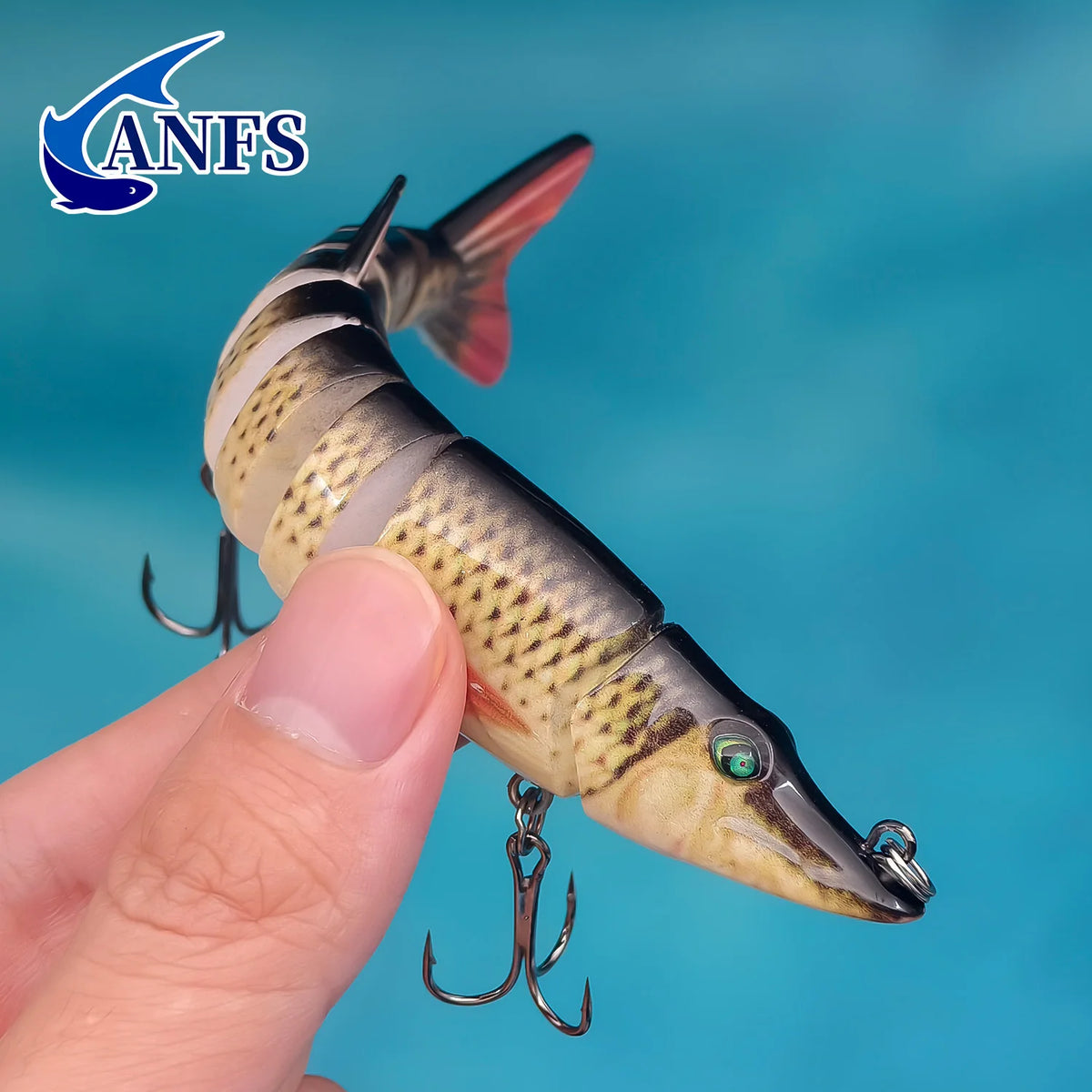Anfs Jointed Swimbait Lure Slow Sinking Hard Bait Freshwater