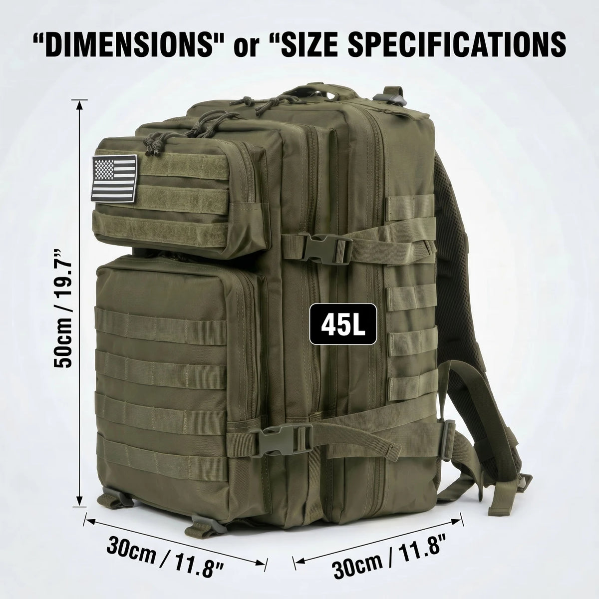 ReFire Gear Tactical Molle Fishing Tackle Backpack With Multi Pockets