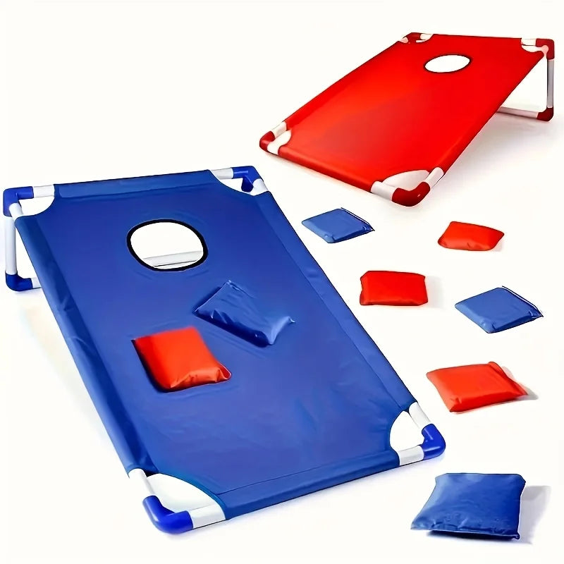 Portable Cornhole Bean Bag Toss Game Set For Outdoor Games