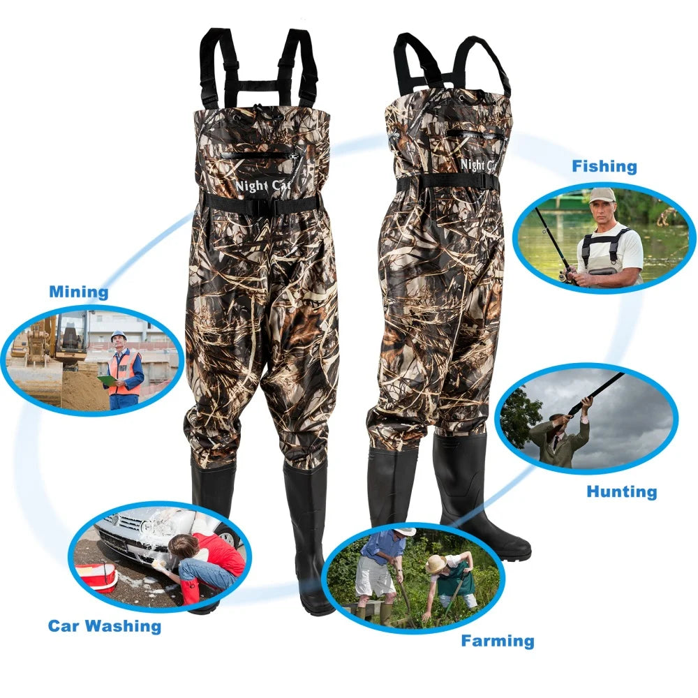 Night Cat Waterproof Breathable Chest Waders For Fishing And Hunting