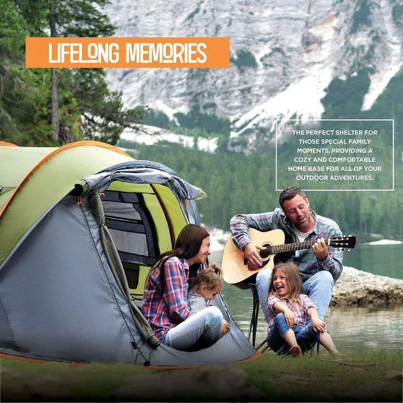 Maple99 4 Person Easy Pop Up Waterproof Camping Tent