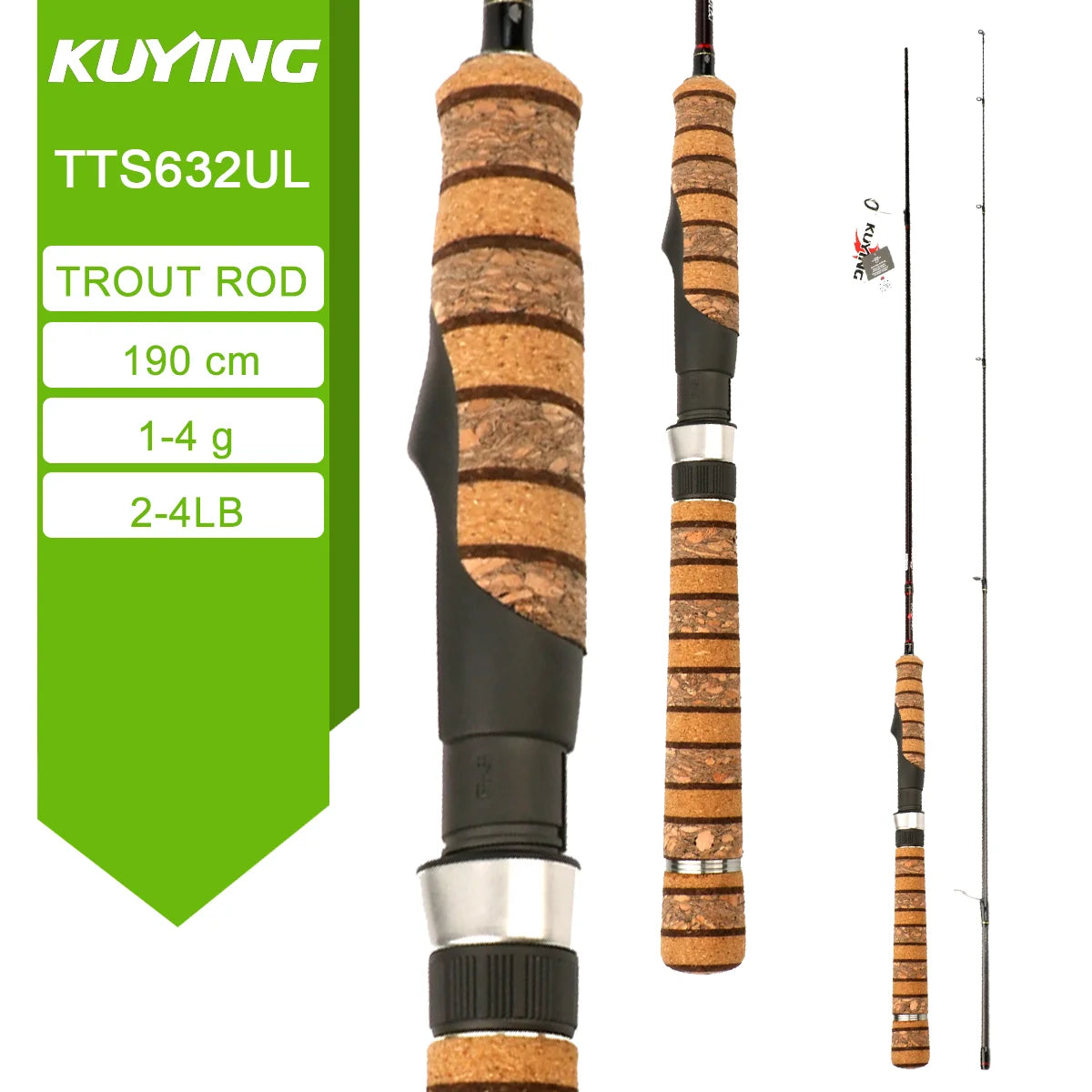 Kuying Teton Carbon Spinning Casting Lure Fishing Rod