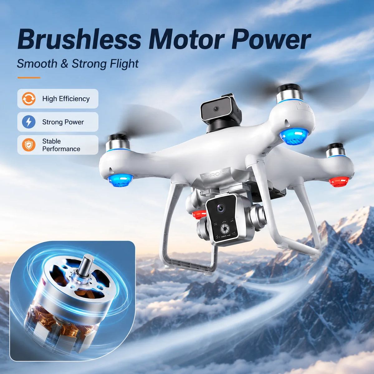 Ky102 Brushless Drone With 360 Obstacle Avoidance And Dual Camera