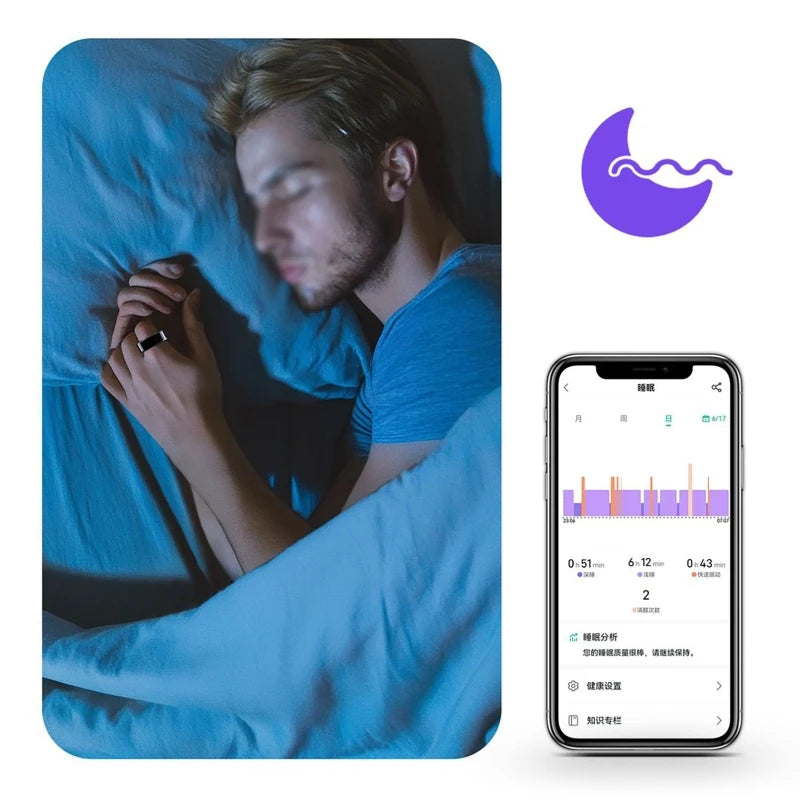 R09 Smart Ring Health Monitor With Charging Case And Waterproof