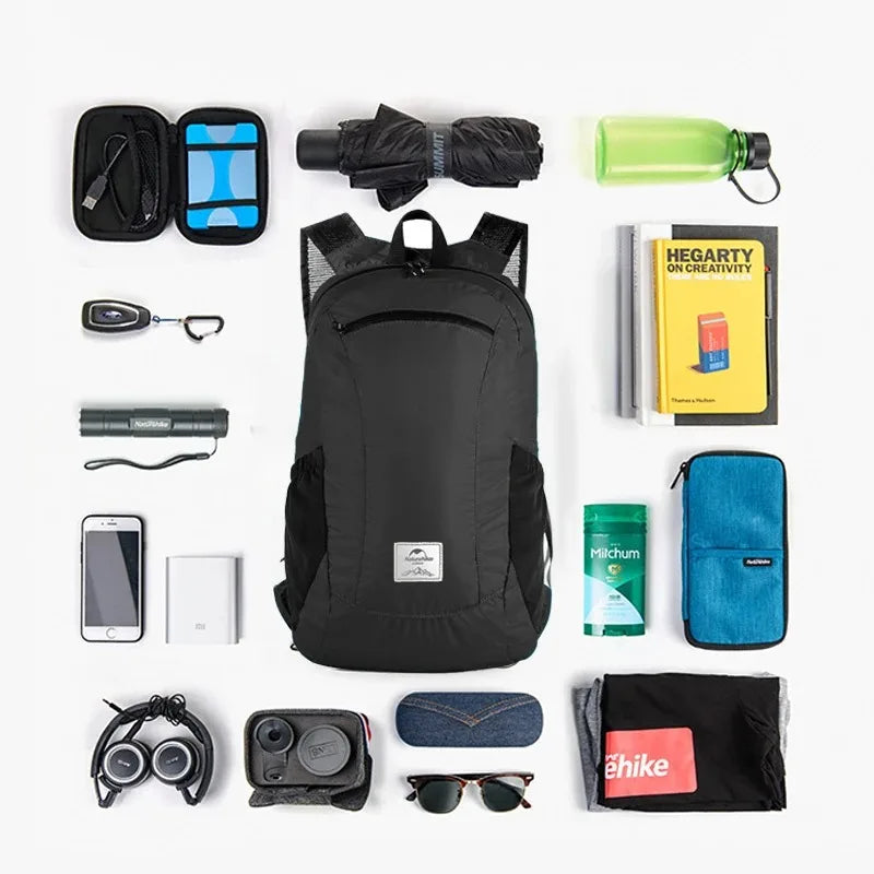 Naturehike 18L Ultralight Nylon Camping Backpack For Hiking And Travel