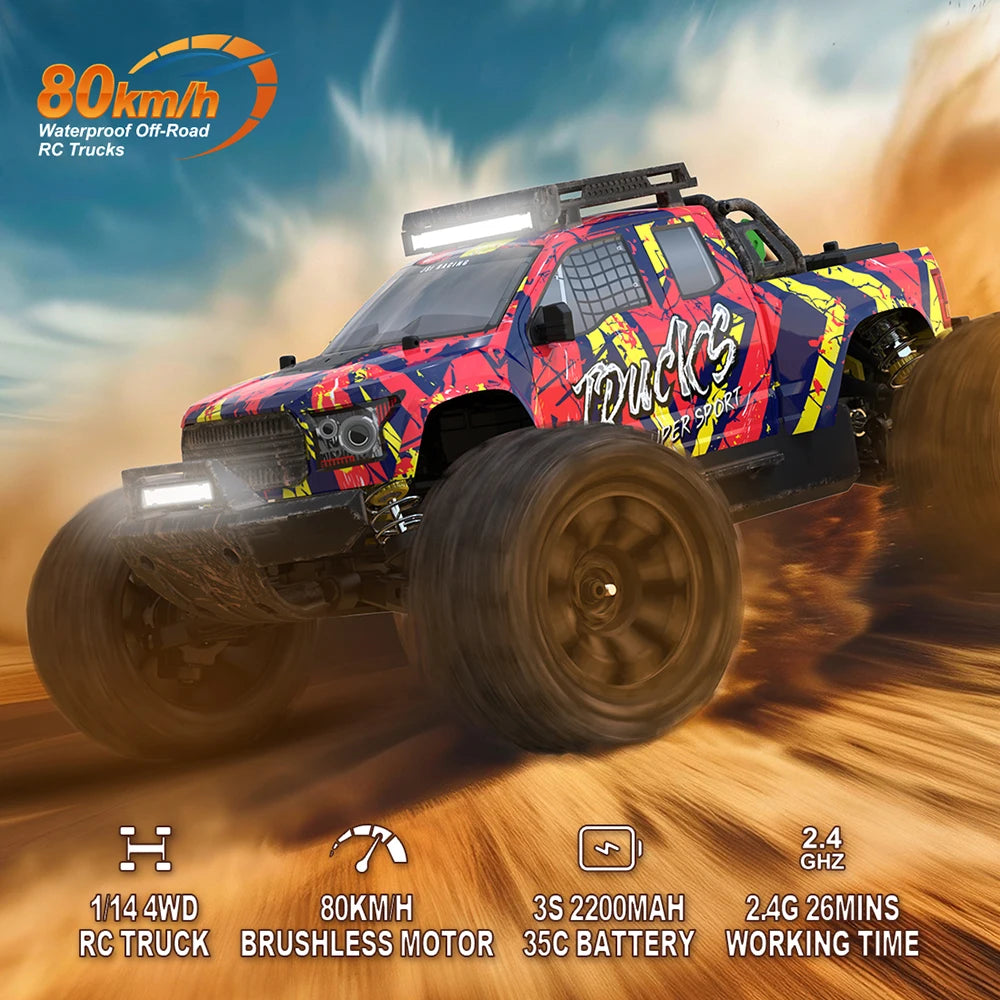 JIUSI Four Wheel Drive Brushless Motor Remote Control Racing Car
