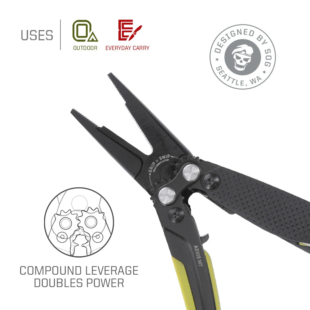 SOG Aegis MT Mini Tactical Multi Tool Pliers Portable EDC