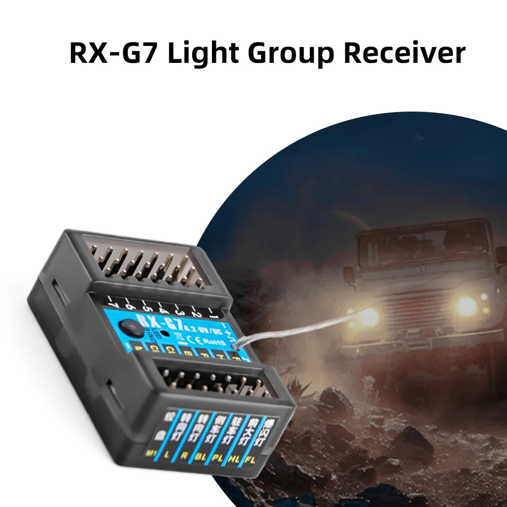 Flyueace 7 Channel RC Transmitter With 2.4GHz Radio Receiver
