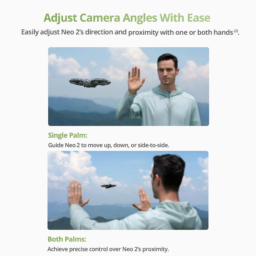 DJI Neo 2 Fly More Combo 4K Camera Drone Reliable Autonomous Tracking