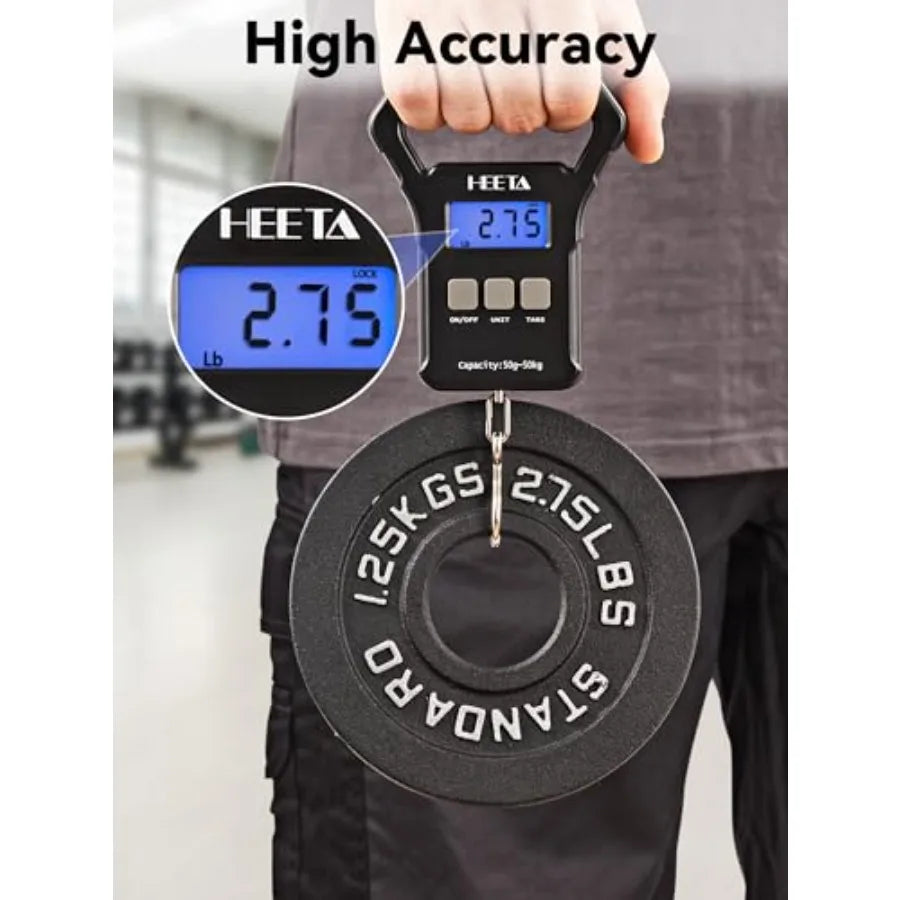 Digital Portable Fishing Weight Scale With Hook And Display
