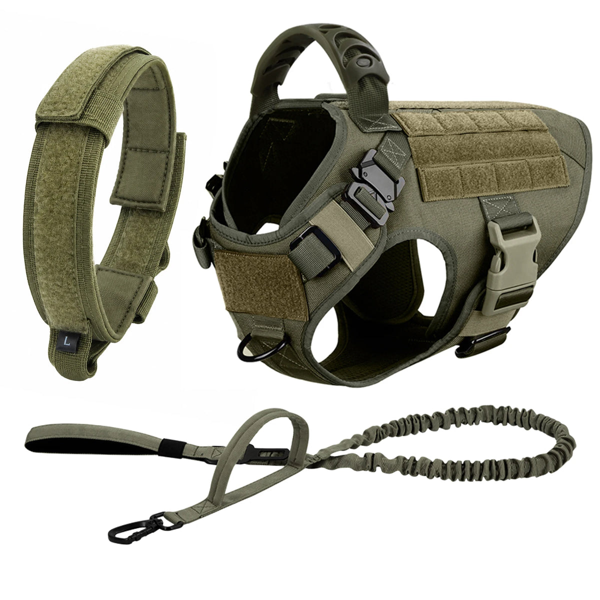 PetraVel Padded Nylon Dog Walking Harness And Leash Set