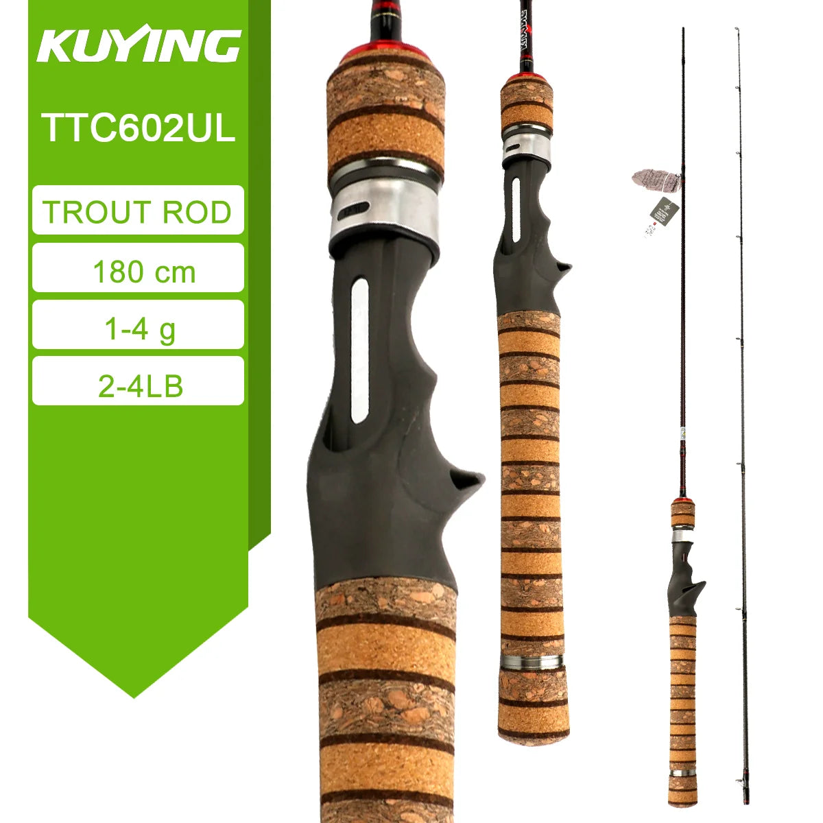 Kuying Teton Carbon Spinning Casting Lure Fishing Rod