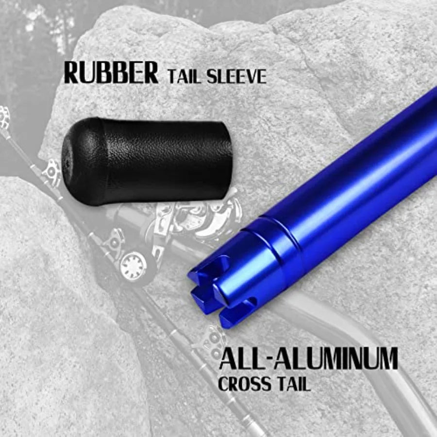 Two Piece Saltwater Offshore Heavy Trolling Rod With Conventional Roller
