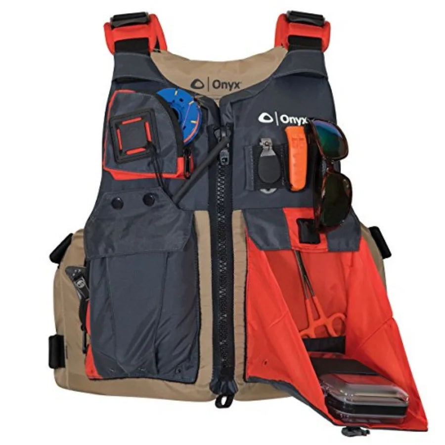 Kayak Fishing Life Jacket USCGA Approved High Back Adjustable Straps
