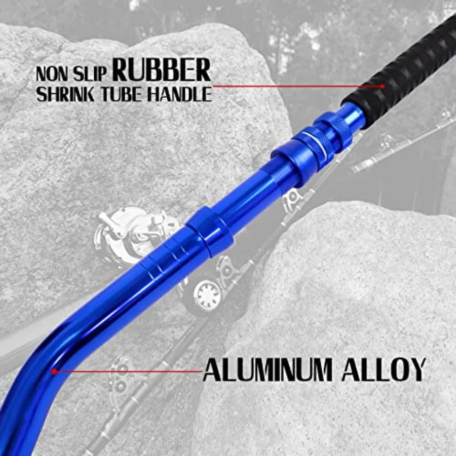 Two Piece Saltwater Offshore Heavy Trolling Rod With Conventional Roller