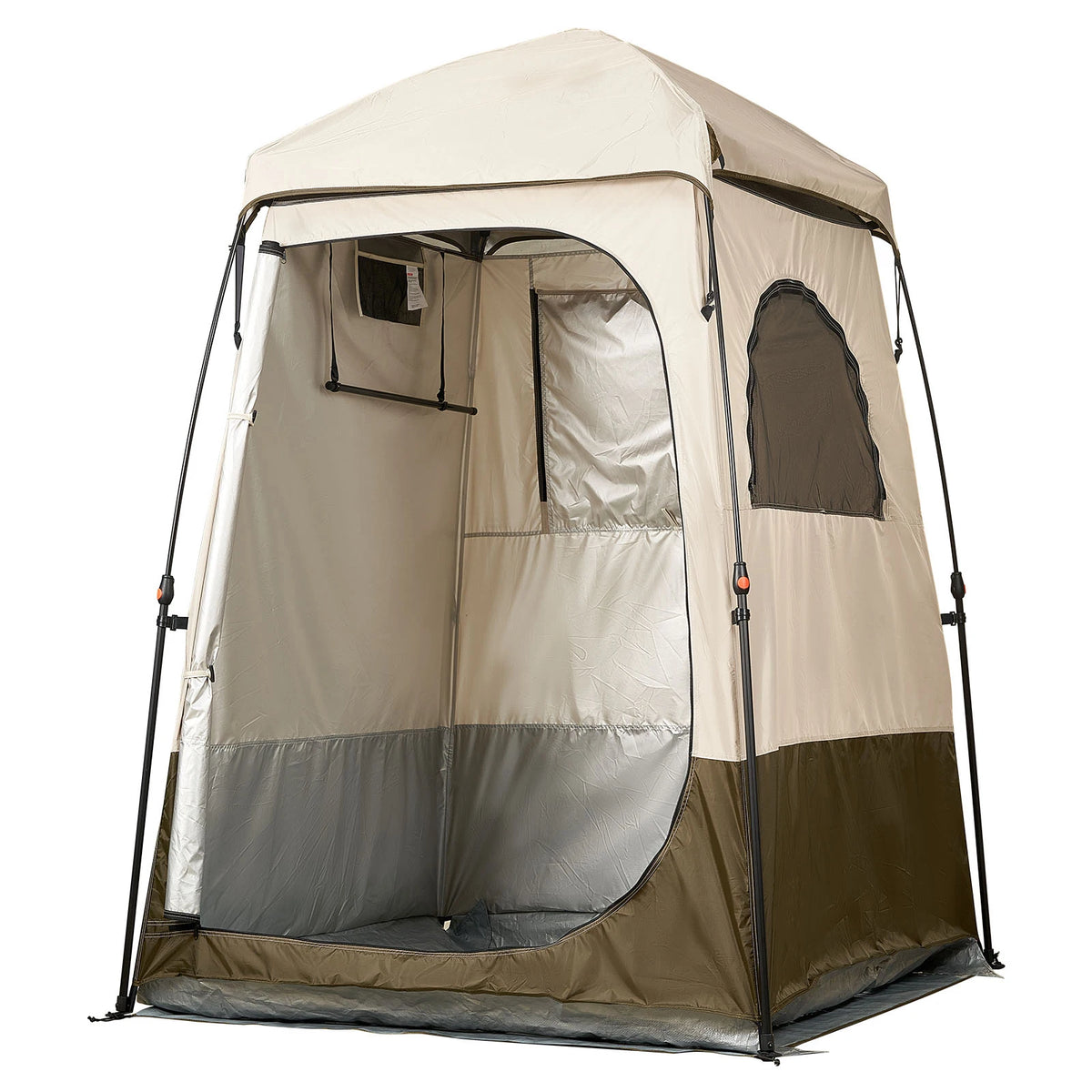 SucceBuy Foldable Double Layer Privacy Camping Shower Tent
