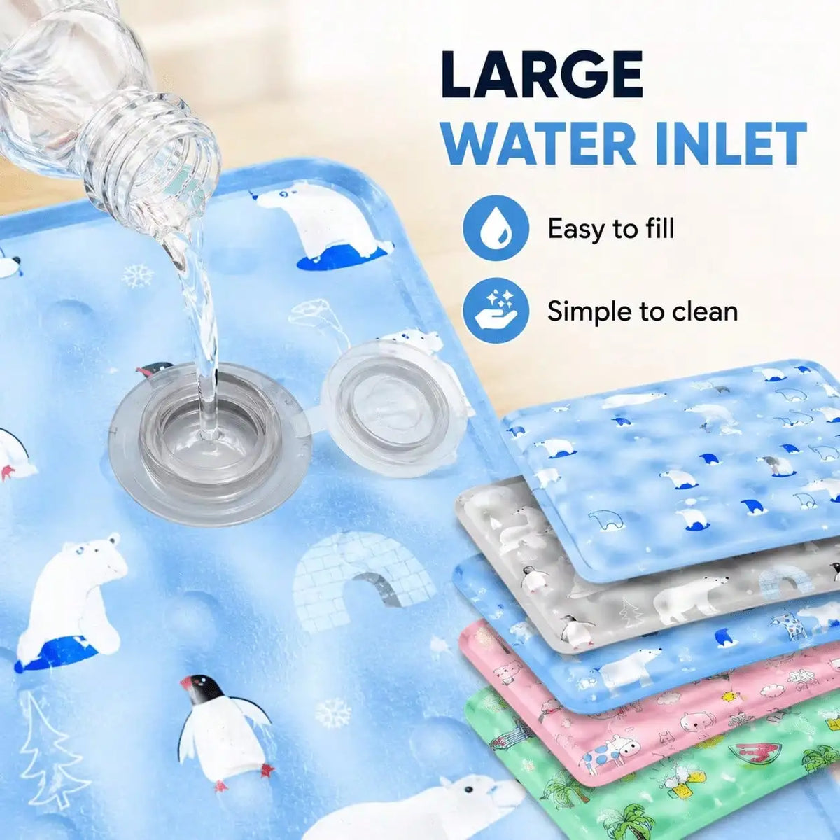 Premium Water Filled Pet Cooling Mat For Dogs And Cats
