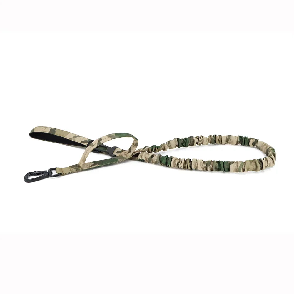 Petavel Adjustable Double Handle Nylon Dog Leash Quick Release Clip