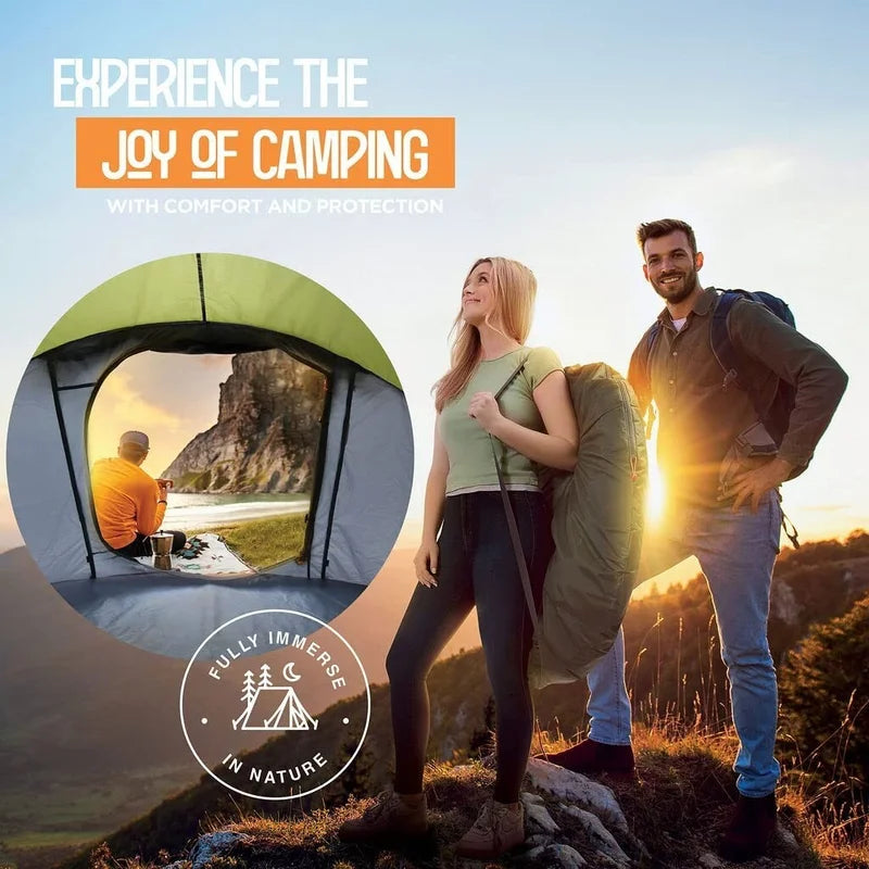 Maple99 4 Person Easy Pop Up Waterproof Camping Tent