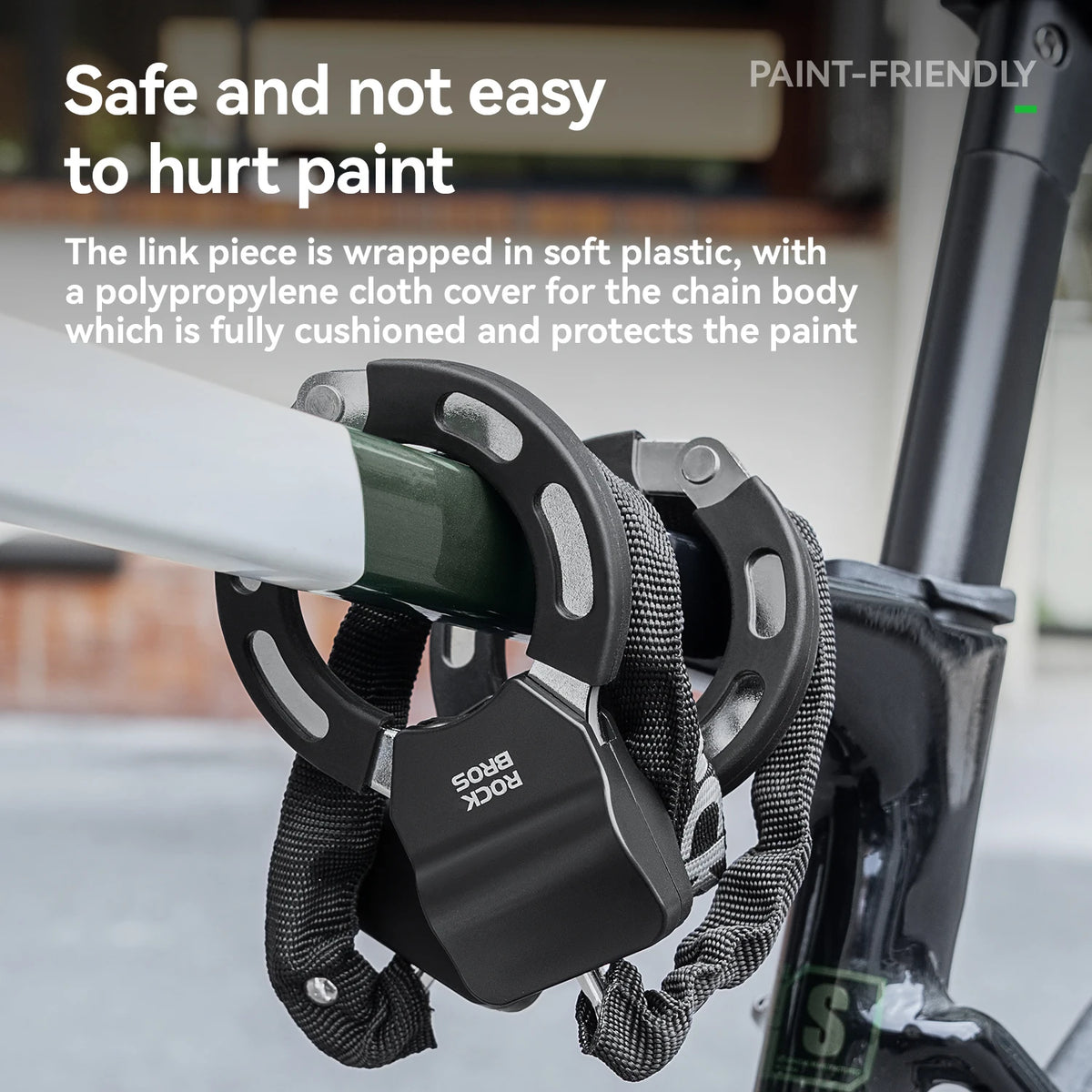 Rockbros Anti Theft Chain Lock For Bicycles And Scooters