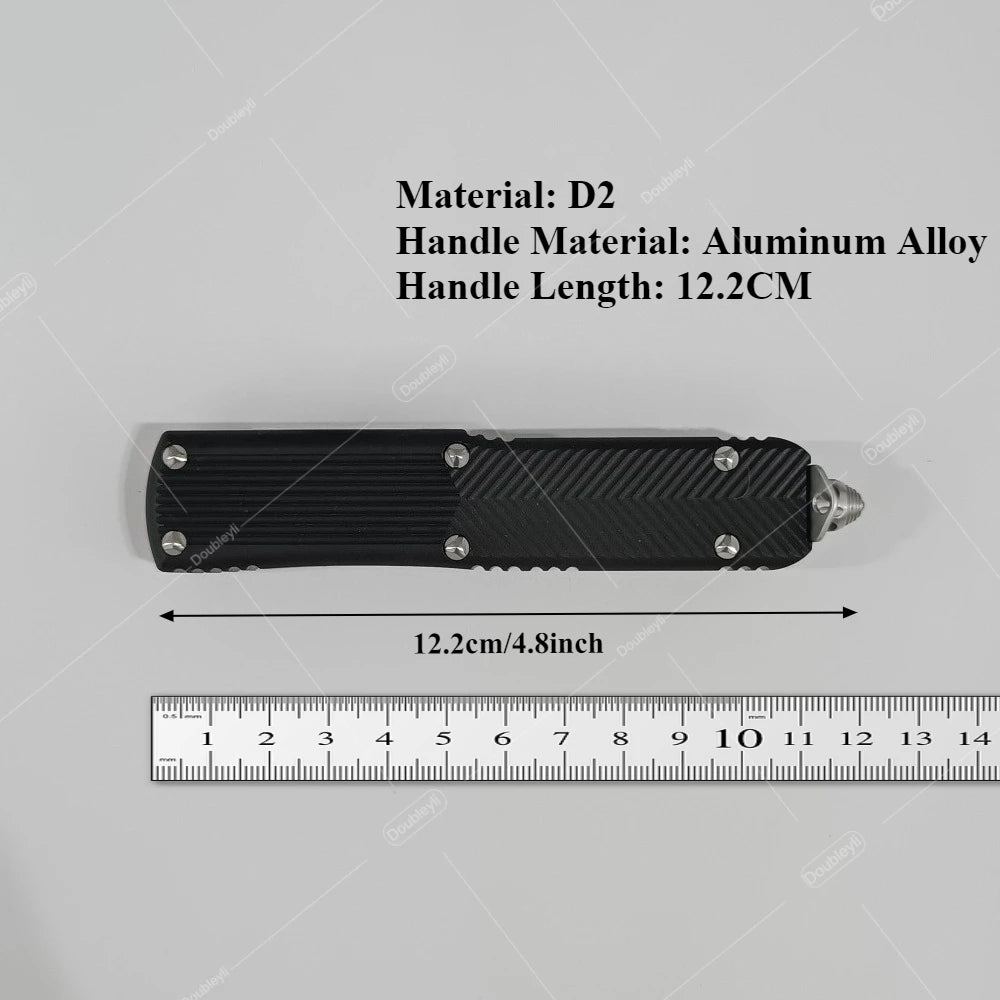 DIY D2 Steel Lightweight Pocket Knife With Aluminum Handle