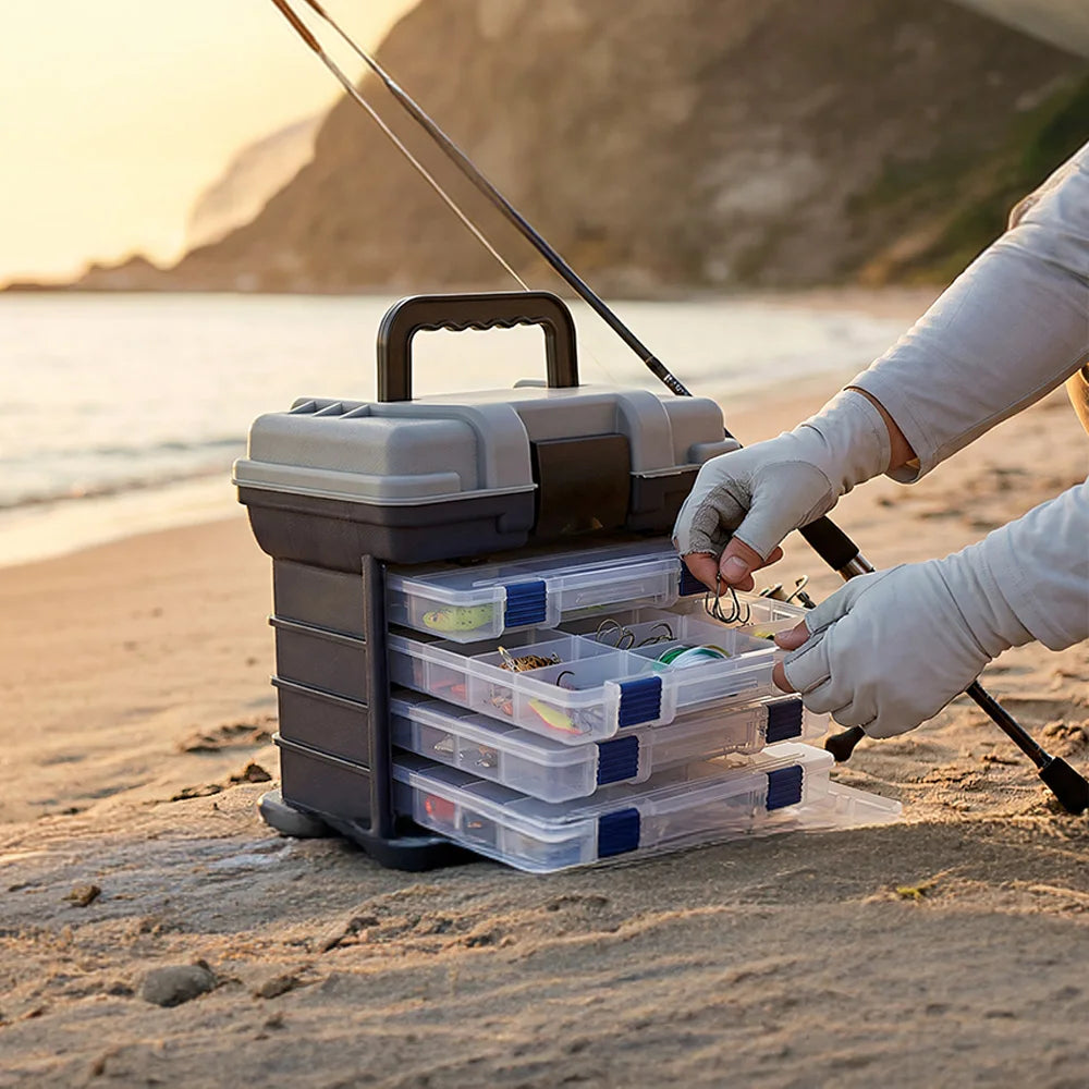 Zoe Multifunctional Fishing Tackle Box Kit With Pliers
