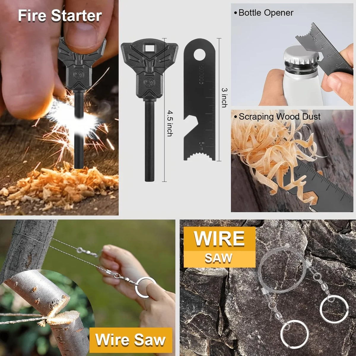 Rugged Outdoor Survival First Aid Kit With Practical Molle Bag
