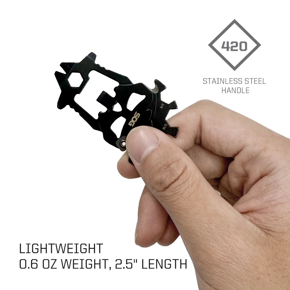 SOG Macv Pocket Multi Tool Stainless Steel Keychain Gadget