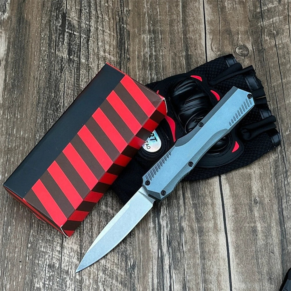 DIY D2 Steel Outdoor Knife With T6 Aluminum Handle