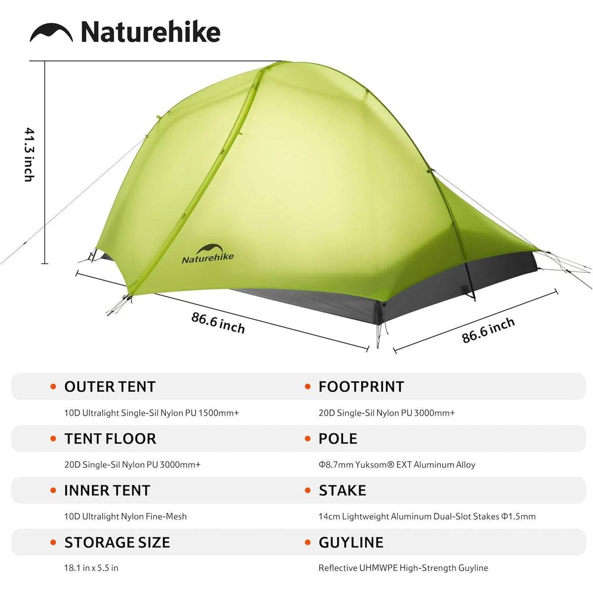 Naturehike Star Trail EXT Ultralight Double Wall Camping Tent