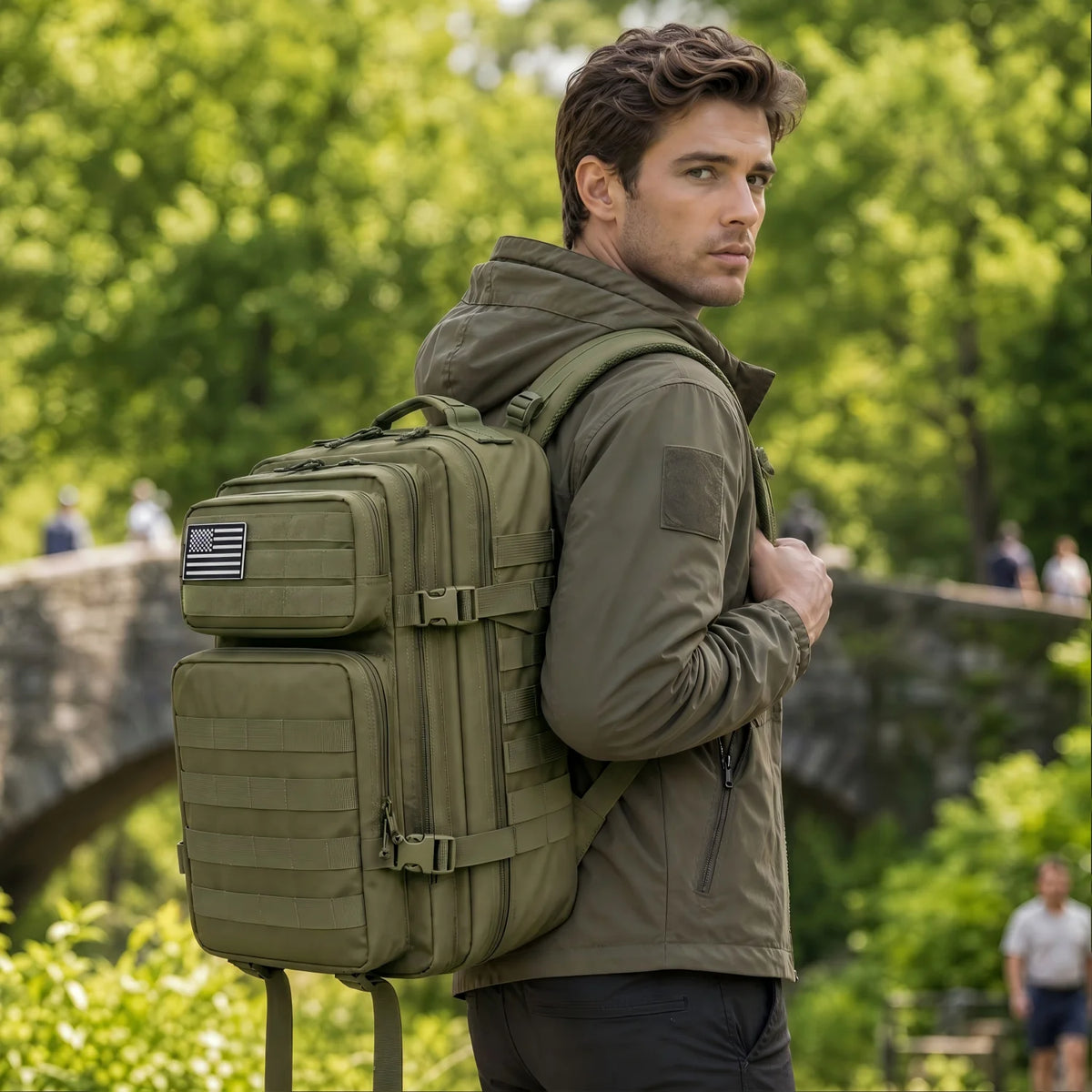 ReFire Gear Tactical Molle Fishing Tackle Backpack With Multi Pockets