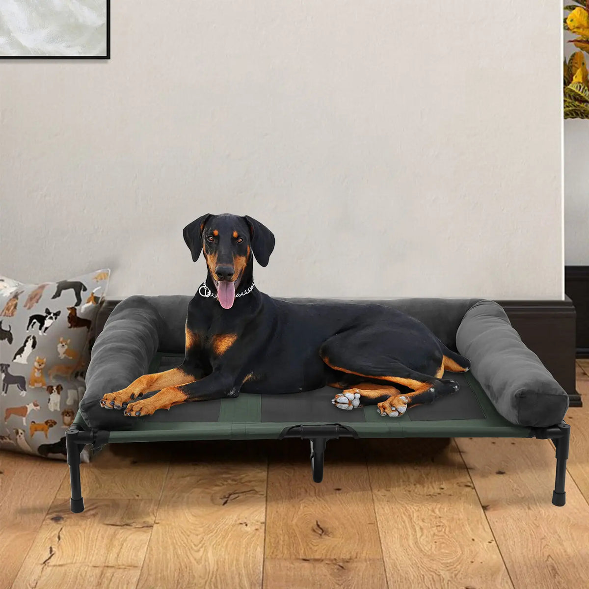 BINGOPAW Elevated Cooling Pet Lounger With Breathable Support